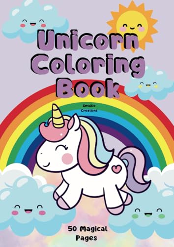 Unicorn Coloring Book: 50 Unicorn Designs (Coloring and Learning Adventures) von Independently published