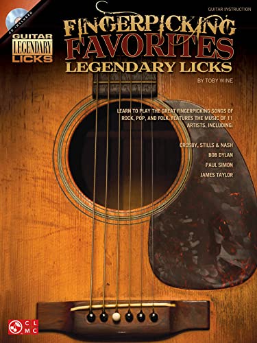 Fingerpicking Favorites: Legendary Licks: Lehrmaterial, CD für Gitarre (Guitar Legendary Licks) von Cherry Lane Music Company