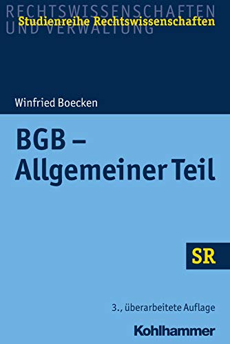 BGB - Allgemeiner Teil (SR-Studienreihe Rechtswissenschaften)