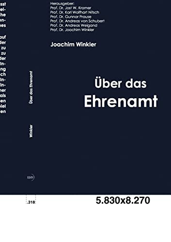 Ueber das Ehrenamt (Wismarer Schriften zu Management und Recht)