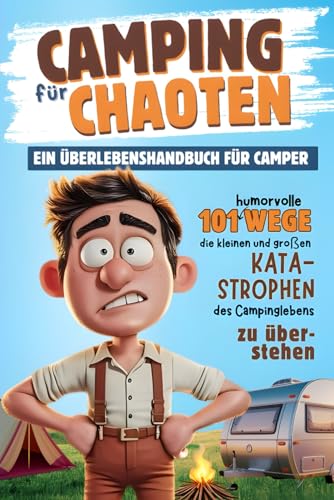 Camping für Chaoten – Ein Überlebenshandbuch für Camper: 101 humorvolle Wege, die kleinen und großen Katastrophen des Campinglebens zu überstehen | Lustiges Geschenk für Campingfreunde von PKB Publishing