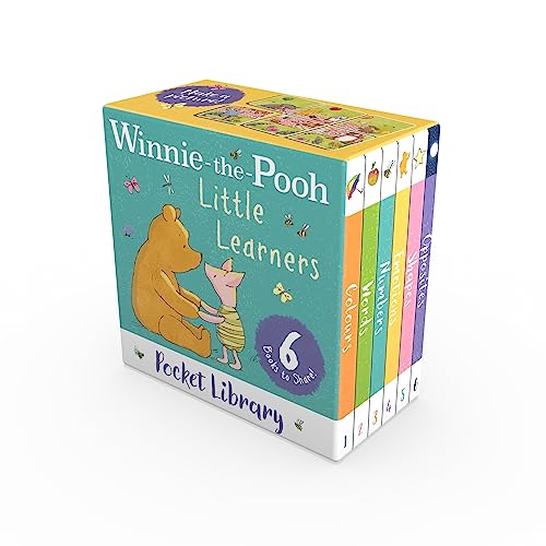 Winnie-the-Pooh Little Learners Pocket Library: With 6 illustrated mini early learning books, this slipcase is perfect for young fans aged 10 months and over