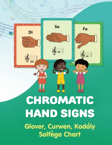 Chromatic Hand Signs: Glover, Curwen, Kodaly Solfege Chart von Independently published