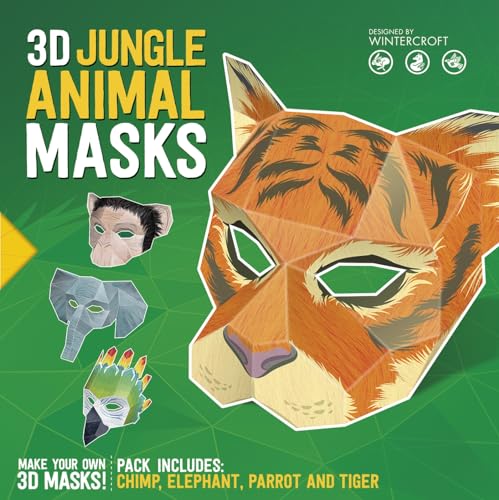 3D Jungle Animal Masks: Designed by Wintercroft