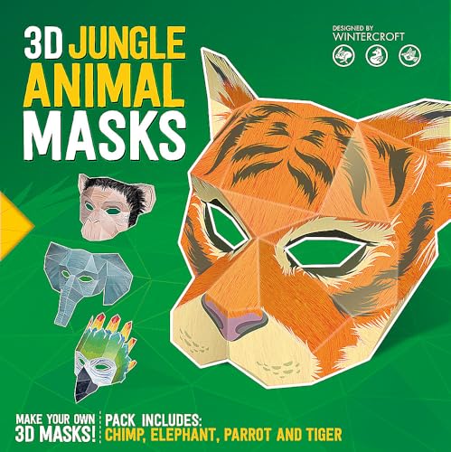 3D Jungle Animal Masks: Designed by Wintercroft von Carlton Kids