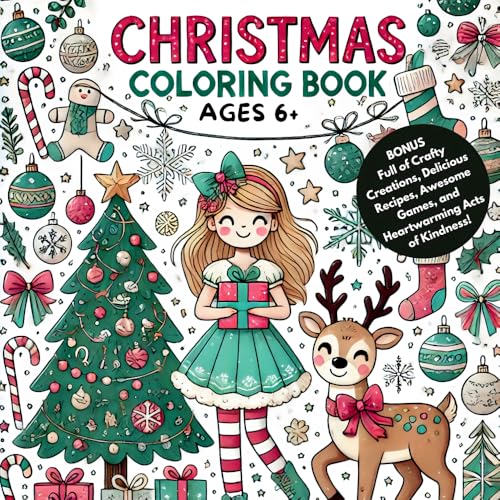 Christmas Colouring Book: Ages 6+ von Independently published