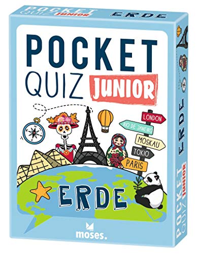 Moses. Pocket Quiz Junior - Erde, Das Kinderquiz mit 100 Fragen und Fakten rund um die Welt zu Geografie, Geschichte, Kultur und Astronomie, Für Kinder ab 8 Jahren