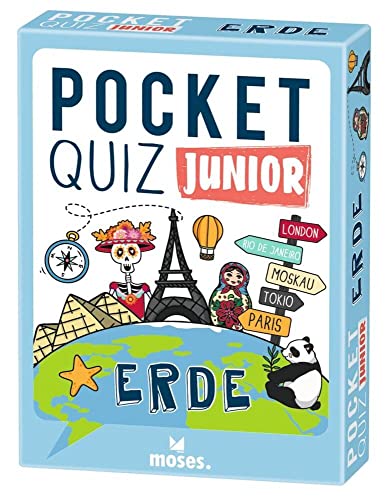 Moses. Pocket Quiz Junior - Erde, Das Kinderquiz mit 100 Fragen und Fakten rund um die Welt zu Geografie, Geschichte, Kultur und Astronomie, Für Kinder ab 8 Jahren