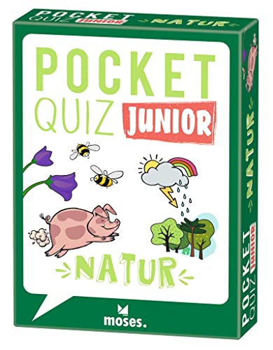 moses. Pocket Quiz Junior – Natur, Das Kinderquiz mit 100 Fragen und Fakten zu erstaunlichen Phänomenen unserer Natur, Für Kinder ab 8 Jahren
