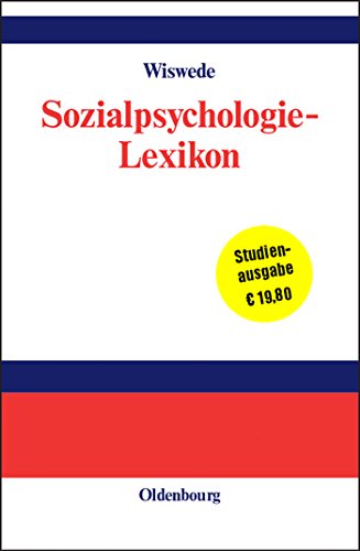 Sozialpsychologie-Lexikon von Walter de Gruyter