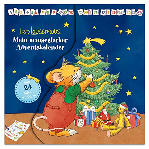 Leo Lausemaus - Mein mausestarker Adventskalender: Adventskalender mit 24 Minibüchern für Kinder ab 3 Jahre von LINGEN