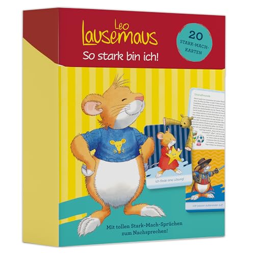 Leo Lausemaus So stark bin ich - Stark-Mach-Karten: 20 Karten mit motivierenden Sprüchen und kurzen Geschichten für Kinder ab 3 Jahren Leo Lausemaus So stark bin ich - Stark-Mach-Karten: 20 Karten mit motivierenden Sprüchen und kurzen Geschichten für Kinder ab 3 Jahren