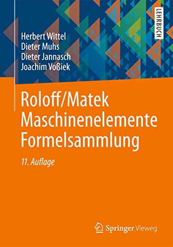 Roloff/Matek Maschinenelemente Formelsammlung