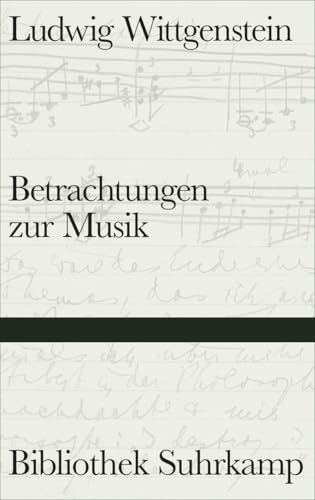 Betrachtungen zur Musik (Bibliothek Suhrkamp) von Suhrkamp Verlag AG