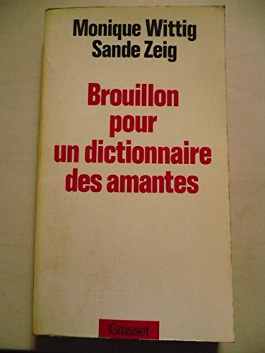 Brouillon pour un dictionnaire des amantes von GRASSET