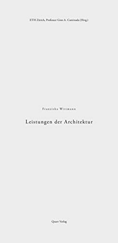 Leistungen der Architektur: (2. unveränderte Auflage)