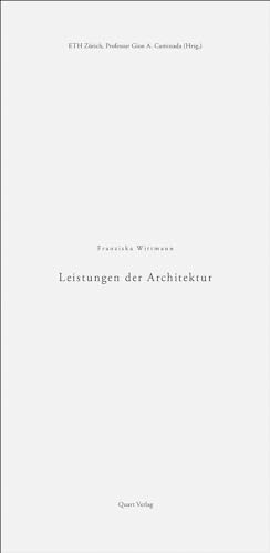 Leistungen der Architektur: (2. unveränderte Auflage)