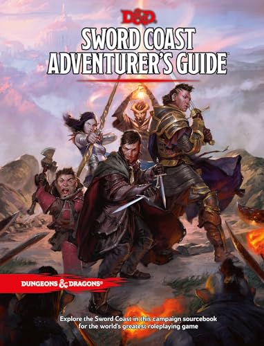 Wizards of the Coast Sword Coast Adventurer's Guide (D&D Accessory), WTCB24380000, Multicolor: Sourcebook for Players and Dungeon Masters