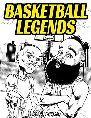 Basketball Legends: The Stories Behind The Greatest Players in History - Coloring Book for Adults & Kids von Spotlight Media