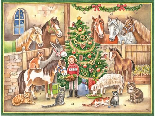 Adventskalender "Im Pferdestall" von Richard Sellmer Verlag