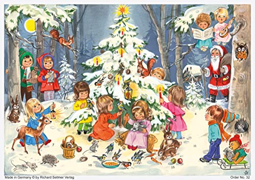 Adventskalender "Spiel und Spass am Weihnachtsbaum": Papier-Adventskalender