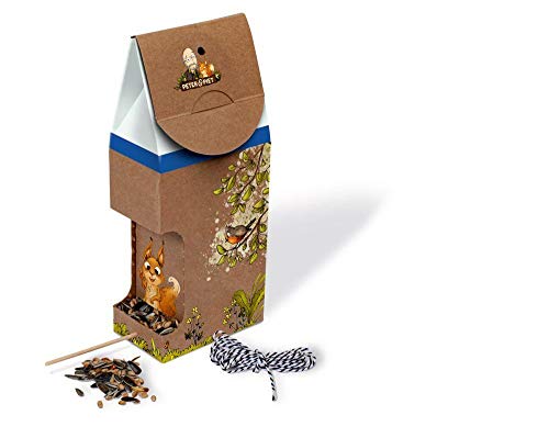 Peter & Piet Vogelfutterhaus: Enthält 200 g Wildvogelfutter. Mit Spenderfunktion, Sitzstange und Baumwollband zum Aufhängen Peter & Piet Vogelfutterhaus: Enthält 200 g Wildvogelfutter. Mit Spenderfunktion, Sitzstange und Baumwollband zum Aufhängen von Oetinger