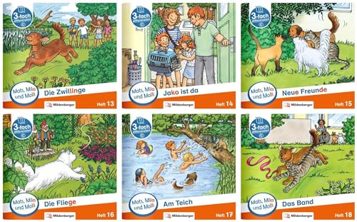 Paket – Mats, Mila und Molli – Heft 13–18, Schwierigkeitsstufe C: Geschichten in drei Schwierigkeitsstufen von Mildenberger Verlag GmbH