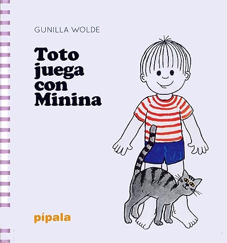 Toto juega con Minina