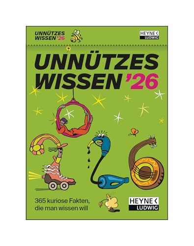 Unnützes Wissen 2026: 365 kuriose Fakten, die man wissen will - Der Tages-Abreißkalender zum Staunen, Lachen, Verschenken – perforierte Seiten – zum Aufstellen oder Aufhängen – 11,0 x 15,0 cm Unnützes Wissen 2026: 365 kuriose Fakten, die man wissen will - Der Tages-Abreißkalender zum Staunen, Lachen, Verschenken – perforierte Seiten – zum Aufstellen oder Aufhängen – 11,0 x 15,0 cm von Ludwig bei Heyne