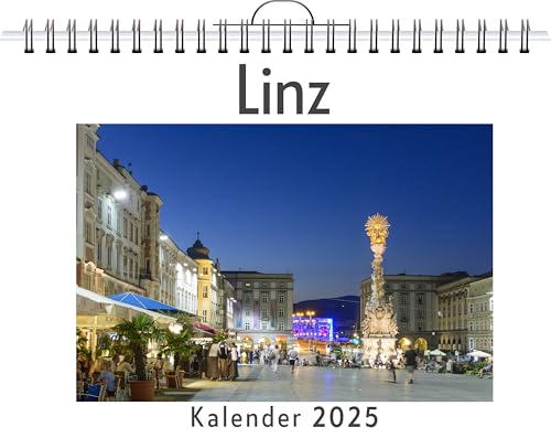 Linz - (Wandkalender 2025, Kalender DIN A4 quer, Monatskalender im Querformat mit Kalendarium, das perfekte Geschenk) von FlipFlop