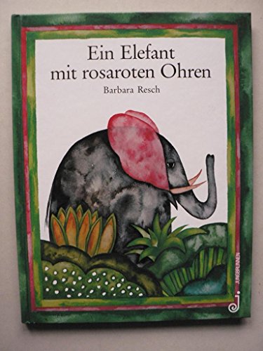 Ein Elefant mit rosaroten Ohren