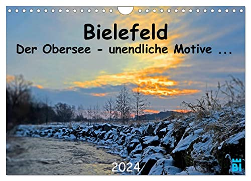 Bielefeld - Der Obersee - unendliche Motive... (Wandkalender 2024 DIN A4 quer), CALVENDO Monatskalender