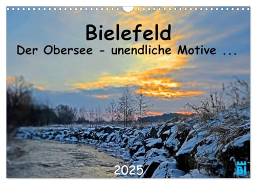 Bielefeld - Der Obersee - unendliche Motive... (Wandkalender 2025 DIN A3 quer), CALVENDO Monatskalender