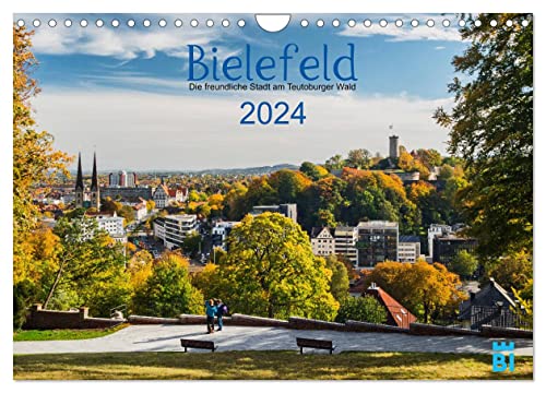Bielefeld - Die freundliche Stadt am Teutoburger Wald (Wandkalender 2024 DIN A4 quer), CALVENDO Monatskalender