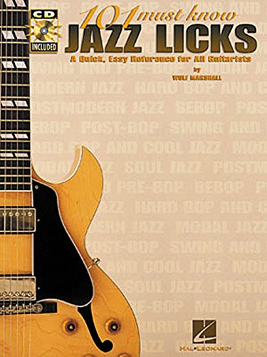 101 Must Know Jazz Licks Tab: A Quick, Easy Reference for All Guitarists von Hal Leonard