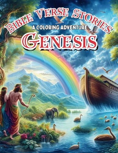 Bible Verse Stories, A Coloring Adventure: Genesis: 31 Different Bible Verses Accompanied With Illustrations From The Book Of Genesis von Independently published