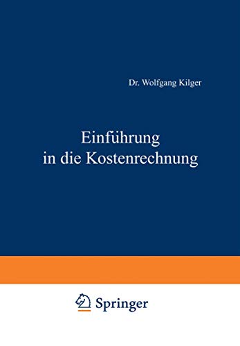 Einführung in die Kostenrechnung von VS Verlag für Sozialwissenschaften