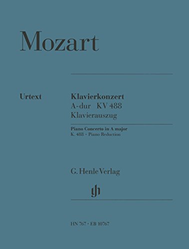 Konzert für Klavier und Orchester A-dur KV 488: Instrumentation: 2 Pianos, 4-hands, Piano Concertos. Klavierauszug. (G. Henle Urtext-Ausgabe) von Henle, G. Verlag