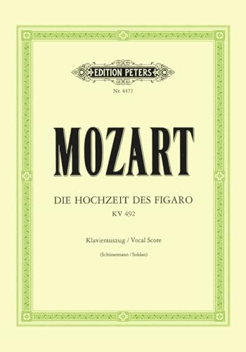 Die Hochzeit des Figaro KV 492 -Komische Oper in vier Akten, Klavierauszug