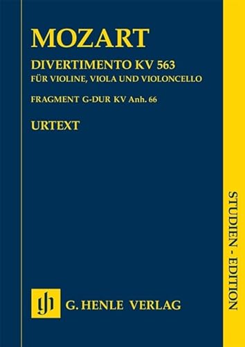 Divertimento Es-Dur KV 563. Violine, Viola, Violoncello; Studien-Edition: Besetzung: Streichduos und -trios (Studien-Editionen: Studienpartituren)