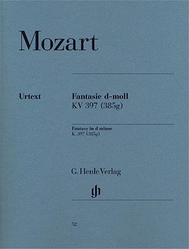 Fantasie d-Moll KV 397 (385g). Klavier: Instrumentation: Piano solo (G. Henle Urtext-Ausgabe)