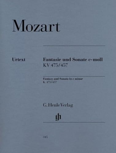 Fantasie und Sonate c-moll KV 475/457. Klavier: Instrumentation: Piano solo (G. Henle Urtext-Ausgabe) von HENLE