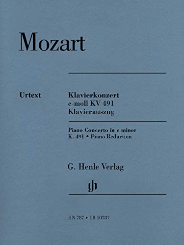 Klavierkonzert c-moll KV 491; Klavierauszug: Instrumentation: 2 Pianos, 4-hands, Piano Concertos. Klavierauszug. (G. Henle Urtext-Ausgabe)