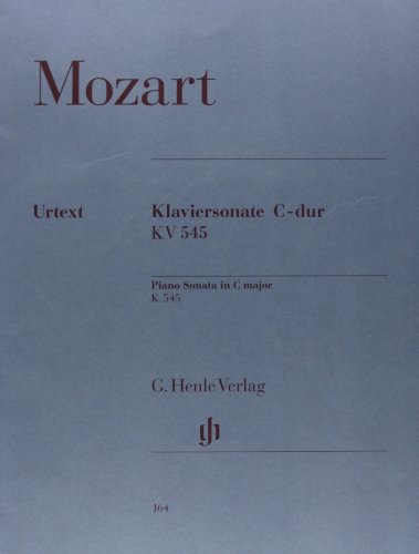 Klaviersonate C-dur KV 545 (Facile): Instrumentation: Piano solo (G. Henle Urtext-Ausgabe) von Henle, G. Verlag
