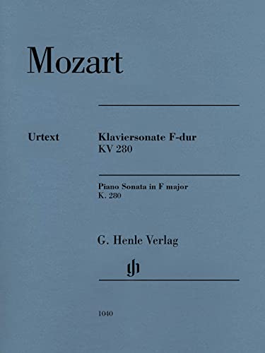 Klaviersonate F-dur KV 280: Besetzung: Klavier zu zwei Händen (G. Henle Urtext-Ausgabe)