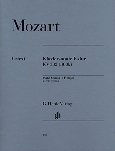 Klaviersonate F-dur KV 332 (300k): Instrumentation: Piano solo (G. Henle Urtext-Ausgabe)