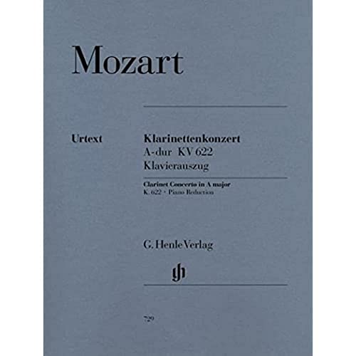 Konzert a-Dur KV 622 Klar Orch. Klarinette in a, Klavier: Besetzung: Klarinette und Klavier (G. Henle Urtext-Ausgabe)