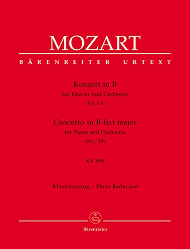 Konzert für Klavier und Orchester Nr. 15 B-Dur KV 450. Klavierauszug