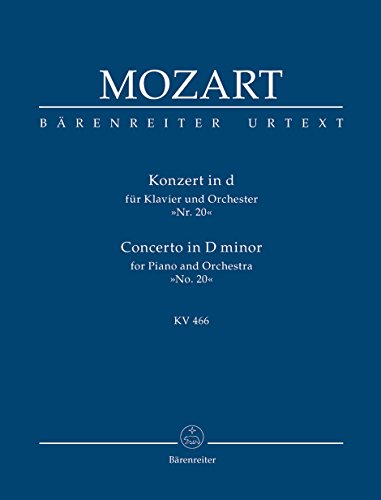 Konzert für Klavier und Orchester Nr. 20 d-Moll KV 466. Studienpartitur, Urtextausgabe Konzert für Klavier und Orchester Nr. 20 d-Moll KV 466. Studienpartitur, Urtextausgabe