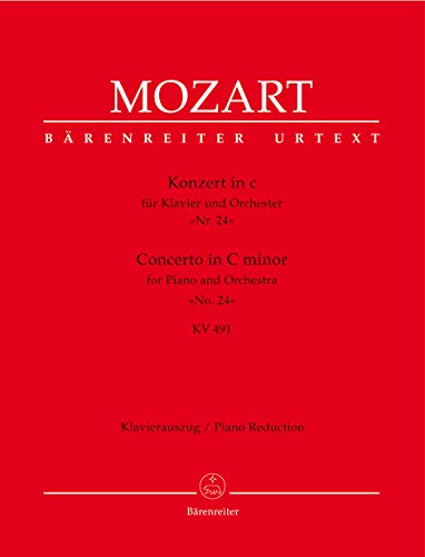 Konzert für Klavier und Orchester Nr. 24 c-Moll KV 491. Klavierauszug, Urtextausgabe Konzert für Klavier und Orchester Nr. 24 c-Moll KV 491. Klavierauszug, Urtextausgabe
